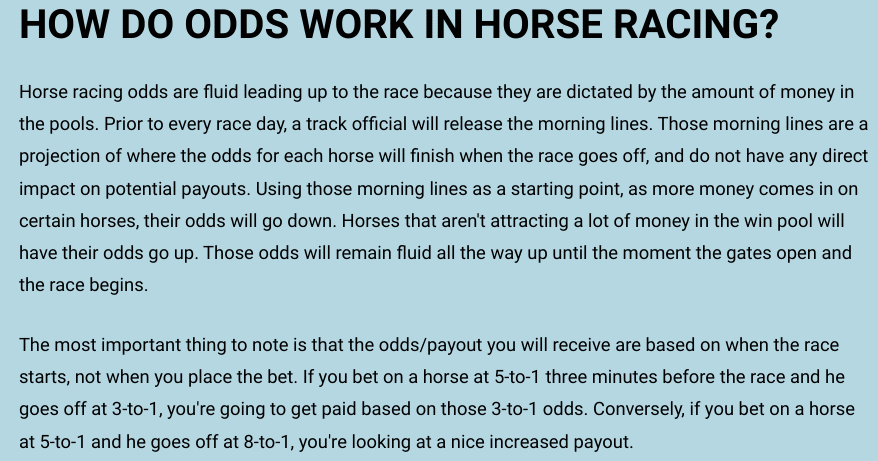 Horse Racing Betting Guide