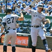Yankees Players Celebrate a YRFI