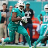 Dolphins RB Raheem Mostert attempts to be first touchdown scorer