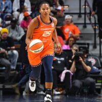 Alyssa Thomas attempts to hit WNBA Player Props