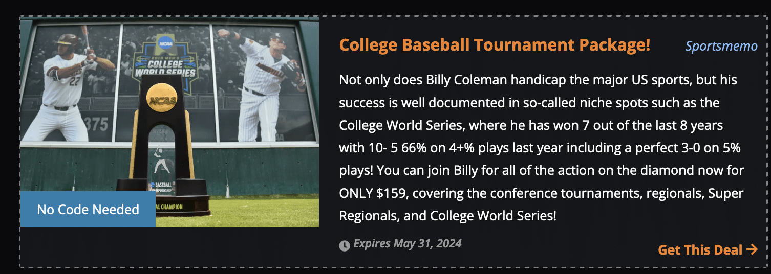 Billy Coleman's College World Series special