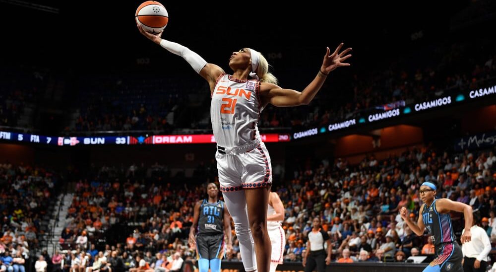 DiJonai Carrington attempts to pass WNBA Player Props on 7/1/24