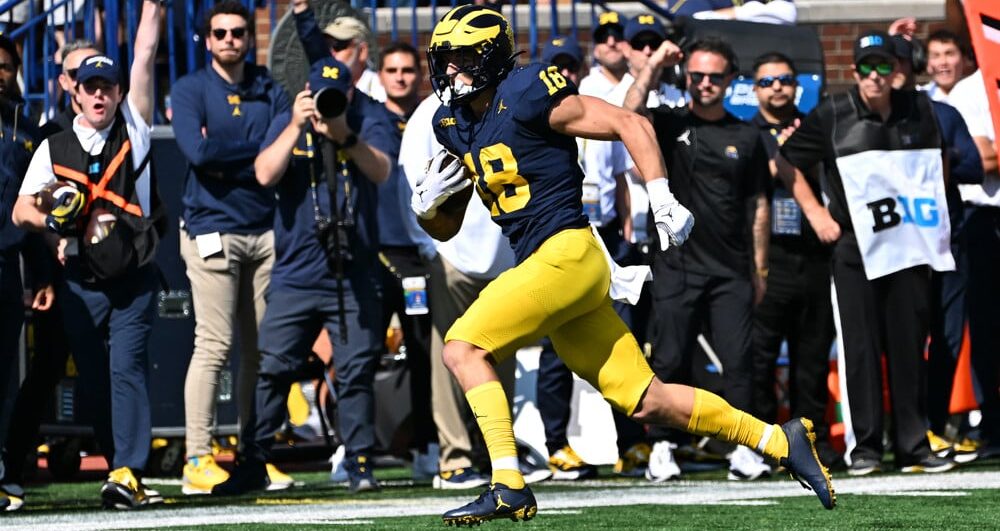 Colston Loveland attempts to hit College Football Player Props